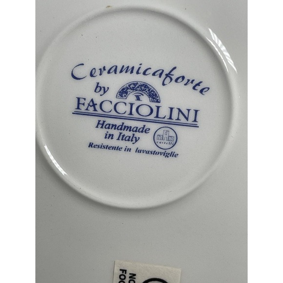 Facciolini Castillo Plate Signed Italy 12” Platter - Picture 3 of 4